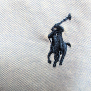Chemise Ralph Lauren Classic Fit Bleu Clair Logo Bleu Marine XL Coton