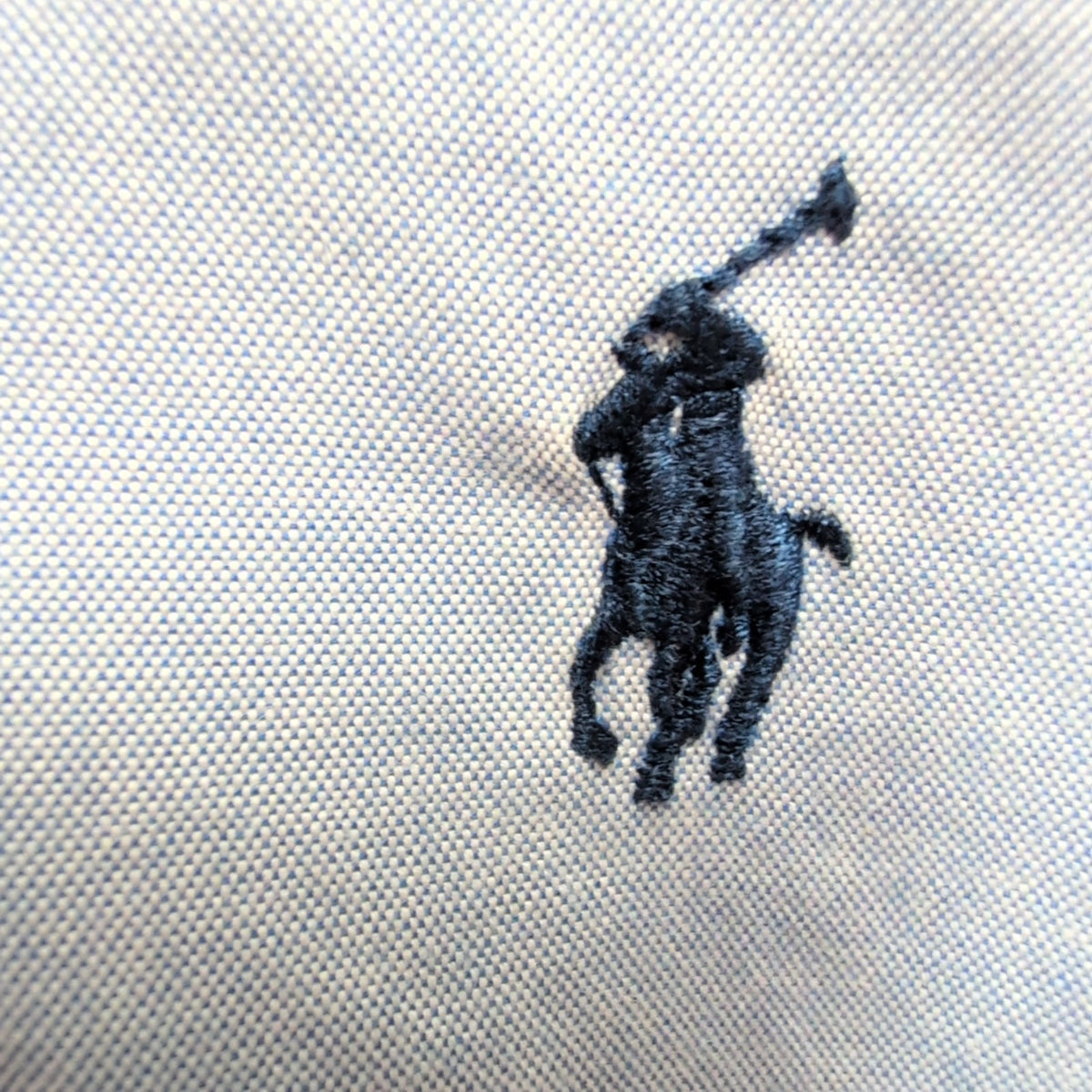 Chemise Ralph Lauren Classic Fit Bleu Clair Logo Bleu Marine XL Coton
