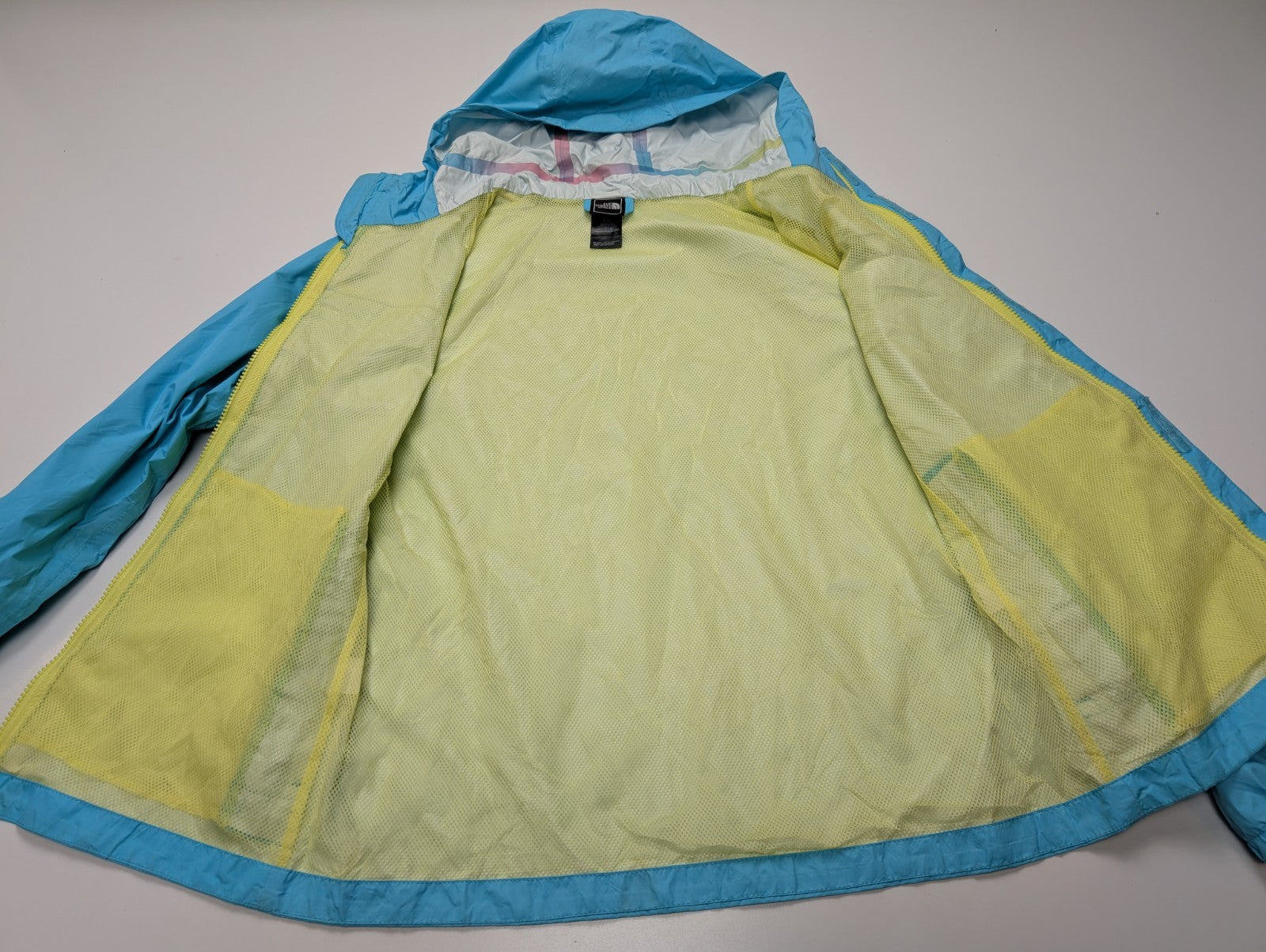 Veste THE NORTH FACE HyVent Coupe-vent Bleu Ciel T. XL 18 Fille ou S Femme