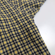 Nautica chemise flanelle manches courtes jaune bleu carreaux taille XL XXL
