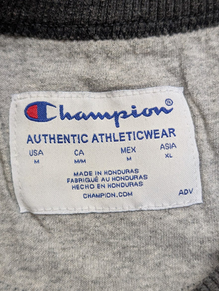 ➜ Sweat Col Rond Champion Vintage - Grand Logo Brodé - Gris - Taille M