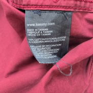 Chemise Tommy Hilfiger Bordeaux Manches Longues 1 Poche - Taille M