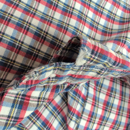 Chemise Ralph Lauren Blake S Carreaux Rouge Bleu Logo Brodé manches longues