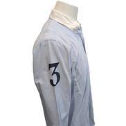 Chemise Ralph Lauren Mercer S Bleu Écusson Chasse Polo 1967 Broderie N°3