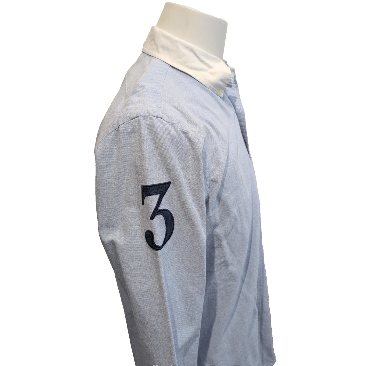 Chemise Ralph Lauren Mercer S Bleu Écusson Chasse Polo 1967 Broderie N°3
