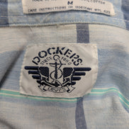 Chemise manches courtes Dockers bleu et rose à carreaux taille M #187msch