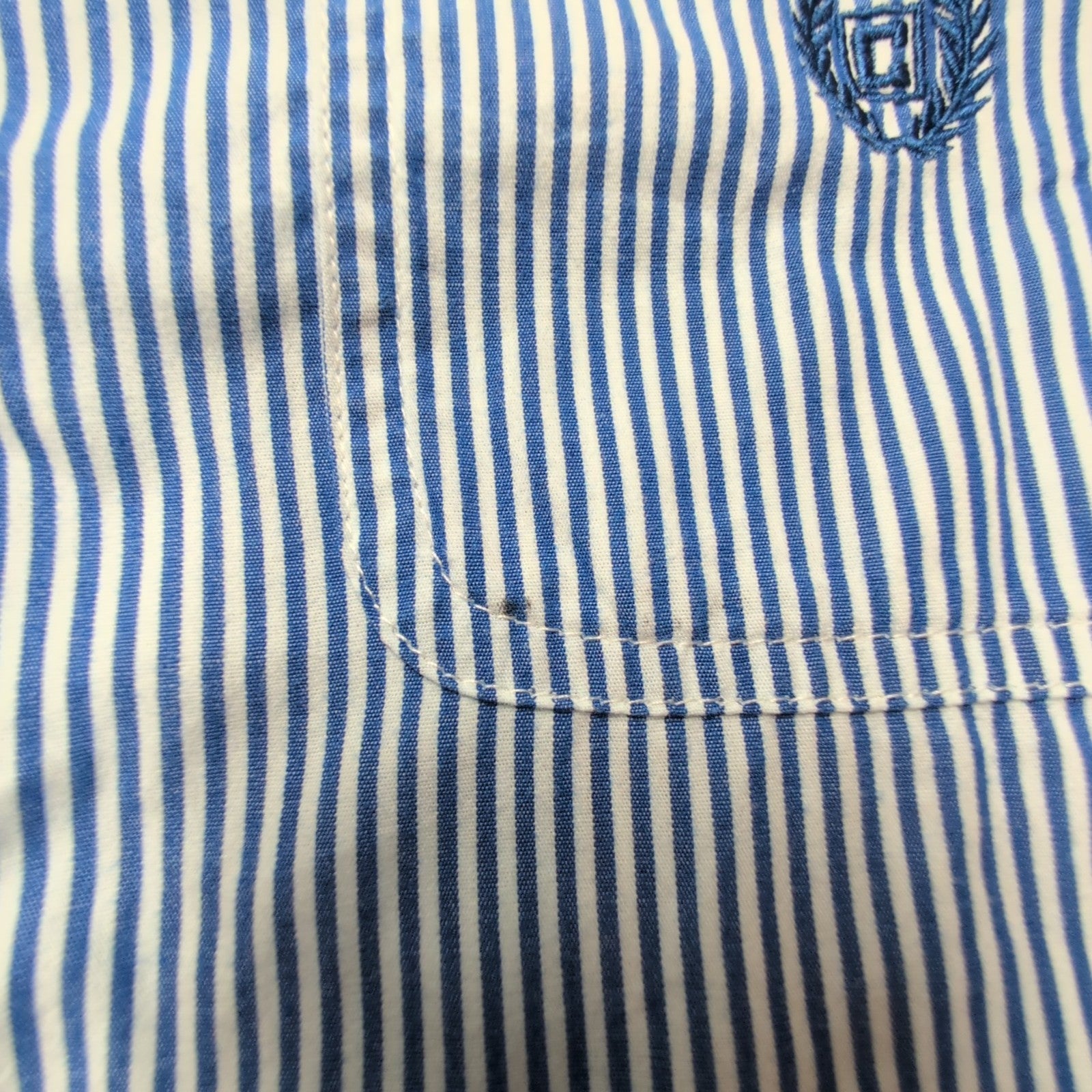 Chemise CHAPS bleue à rayures taille L #62e