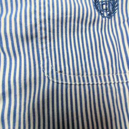 Chemise CHAPS bleue à rayures taille L #62e