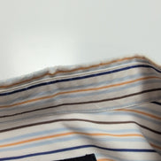 Chemise BURBERRY 100% Coton Taille 8 3XL Blanc Rayures Logo Brodé Manches courte