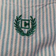 Chemise CHAPS verte menthe à rayures avec poche et logo brodé taille XL #253msch