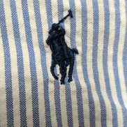 Chemise Ralph Lauren S Bleue Rayures Logo Bleu Manches Courtes