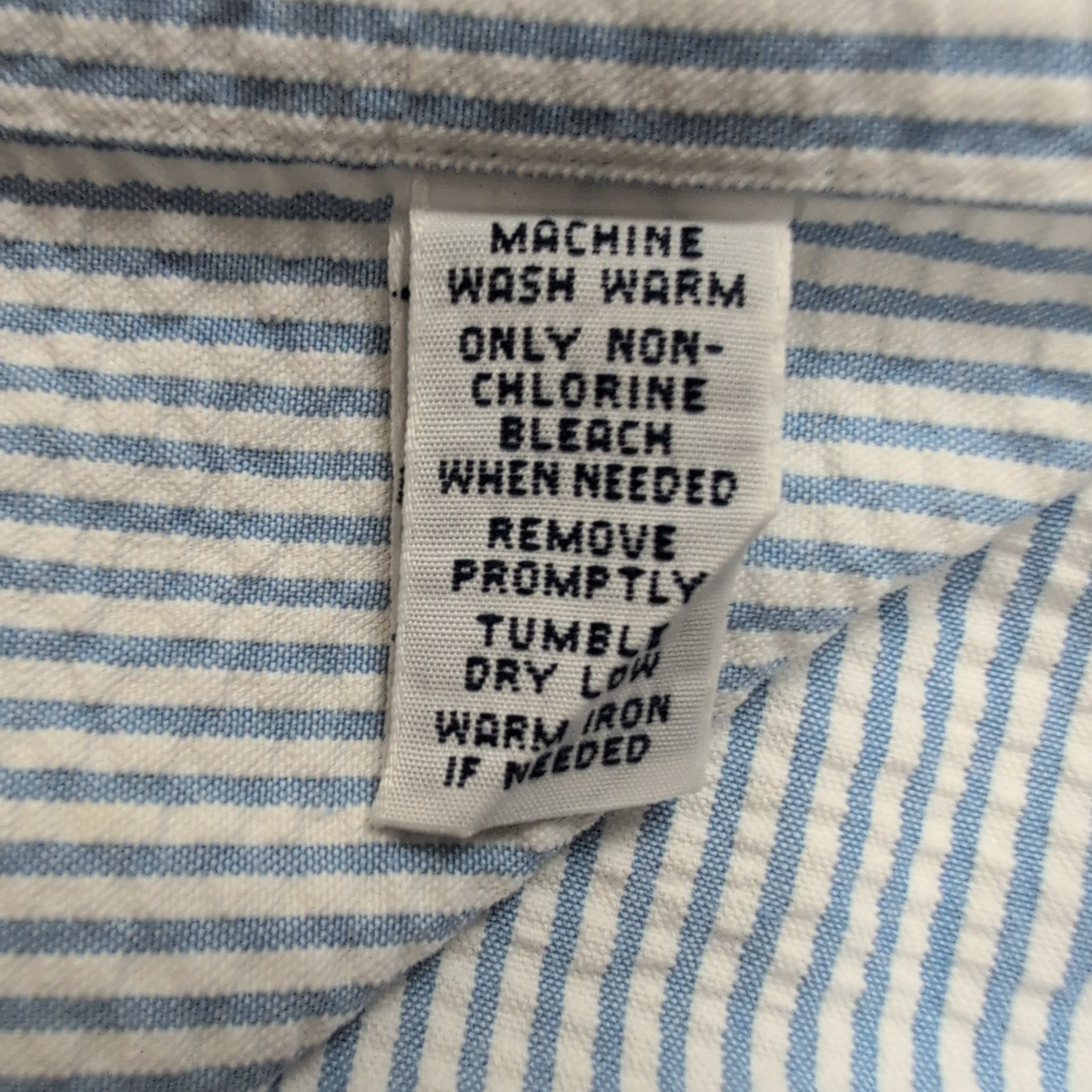 Chemise Ralph Lauren XXL Bleu Rayures Gaufrées Logo Rose Manches Courtes