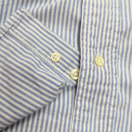 Chemise Polo Ralph Lauren 16 XS S Oxford Rayures Logo Marron Canada