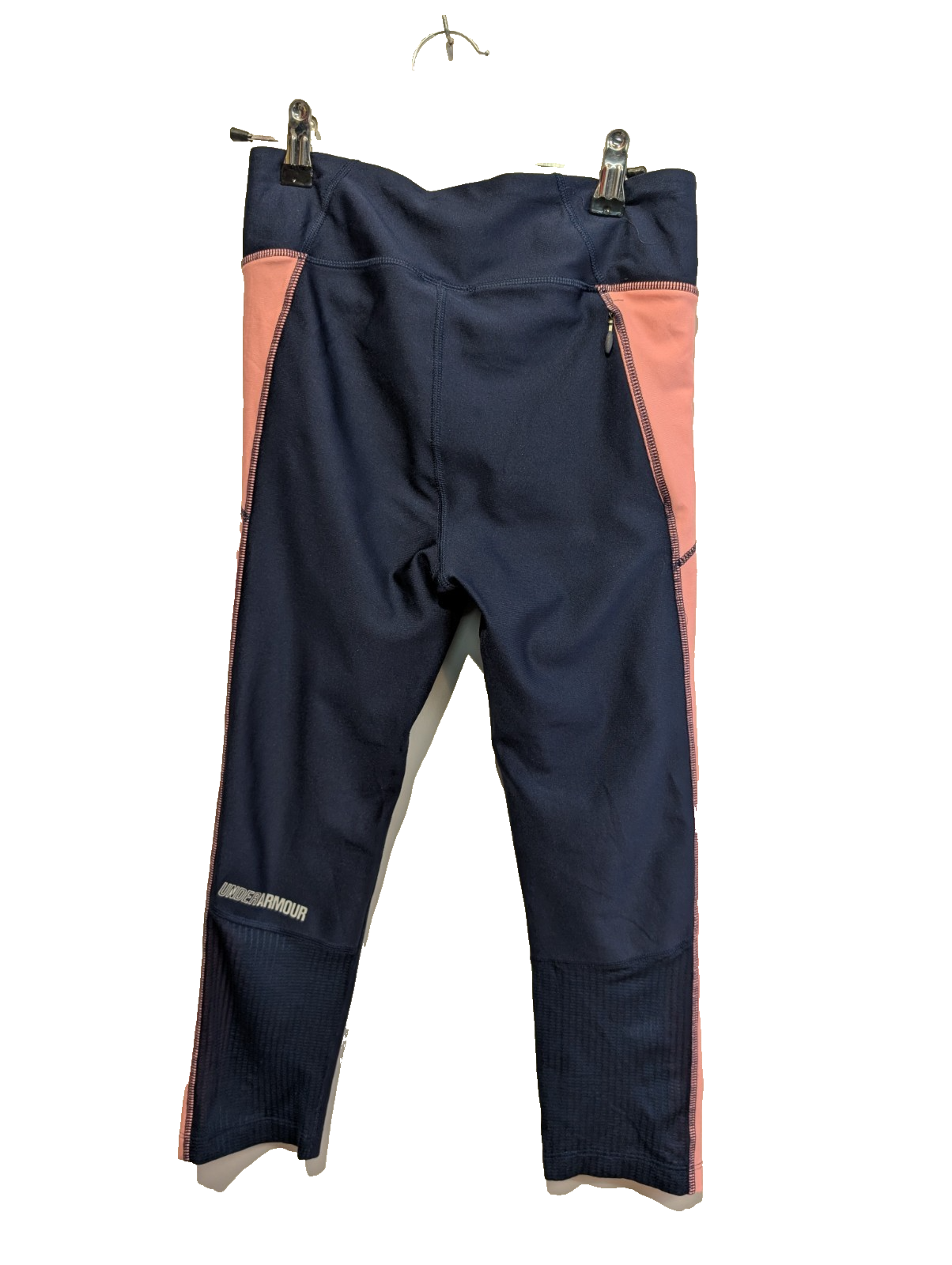 Pantalon Legging Under Armour HeatGear Compression Marine & Rose - Femme T.S