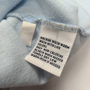 T-shirt Polo Ralph Lauren M Bleu Clair Logo Jaune 100% Coton