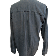 🏔️ Chemise EDDIE BAUER L Flanelle Coton Bleu Marine Chiné |298S