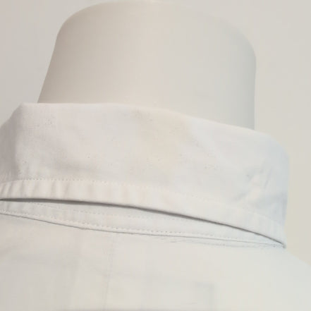Chemise Ralph Lauren Classic Fit XL Blanc Uni Logo Bleu Marine manches longues