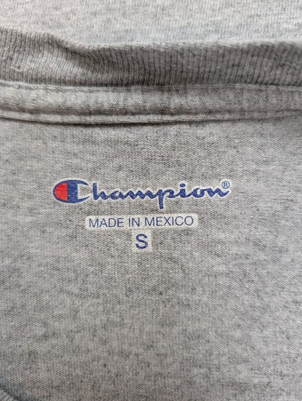 CHAMPION T-Shirt Homme S Gris EAST Baseball VINTAGE Logo Manches Rétro |102T