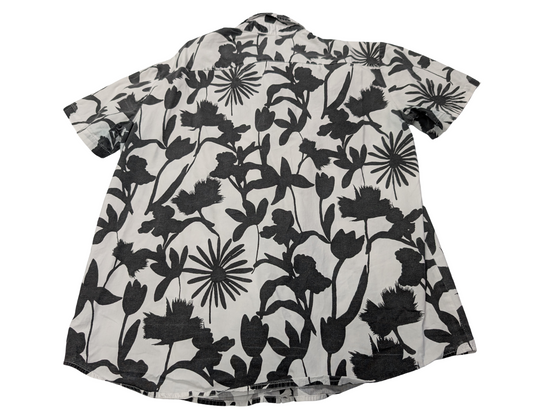 Chemise hawaïenne VatPave tulipes marguerites manches courtes taille S #740