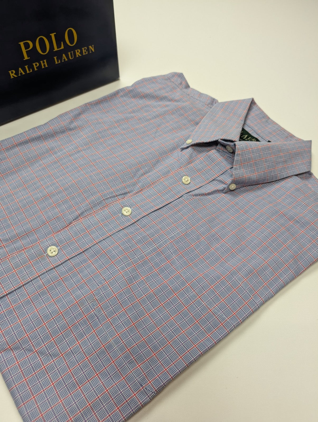 Chemise Lauren Ralph Lauren sans logo bleu à carreaux taille L #22ch