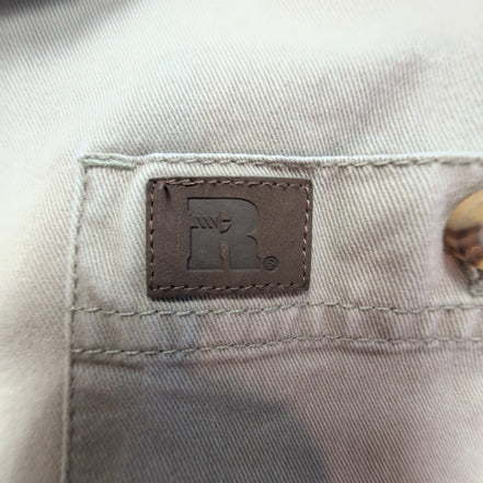 Chemise Wrangler RIGGS beige crème taille XL uni manches longues