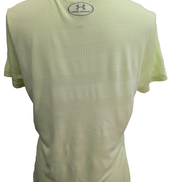 T-shirt de Sport Under Armour HeatGear Jaune Fluo Femme Taille M