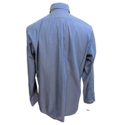 Chemise Ralph Lauren Yarmouth Oxford ML Bleu Uni Logo Bleu Marine Coton