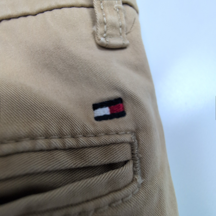 Pantalon chino stretch beige Tommy Hilfiger taille W32xL32 FR42 #37ct