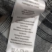 🌲 EDDIE BAUER L Flanelle Coton Stretch Carreaux Gris |297S