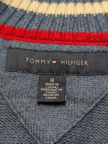Gilet zippé Tommy Hilfiger vintage bleu homme taille M