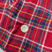 Modern Amusement Veste Surchemise Polaire Sherpa Carreaux Rouge L Hiver |255S