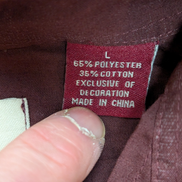 Chemise Style Cubain Cubavera Bordeaux - Broderies & 4 Poches - Taille L