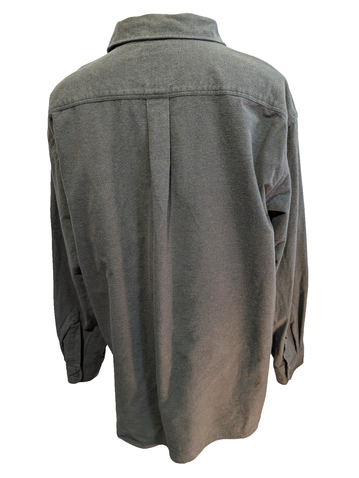 L.L. Bean XXL Chemise Chamoisette Flanelle Épaisse Vert Kaki Workwear