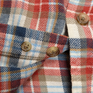 CHAPS Flanelle Rouge Bleu XL Logo Brodé VINTAGE 100% Coton | 310S