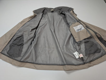 Blouson Pare-Pluie Étanche DECATHLON Beige Crème - Taille M - Capuche État Neuf