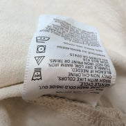 Chemise Nautica lin coton beige crème poche logo manches courtes M