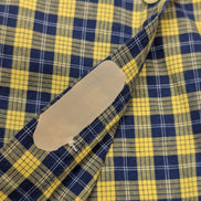 Chemise Tommy Hilfiger jaune à carreaux manches courtes taille L Vintage homme