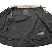 Blouson Schott NYC Vintage M Sherpa Cuir Laine USMC Style Harrington