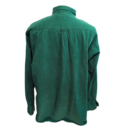 Chemise Nautica XL Vert Vintage 100% Coton Épais Made USA Island