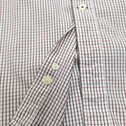 Chemise NAUTICA Homme XL Bordeaux et Blanche à Carreaux Manche Courte Poche