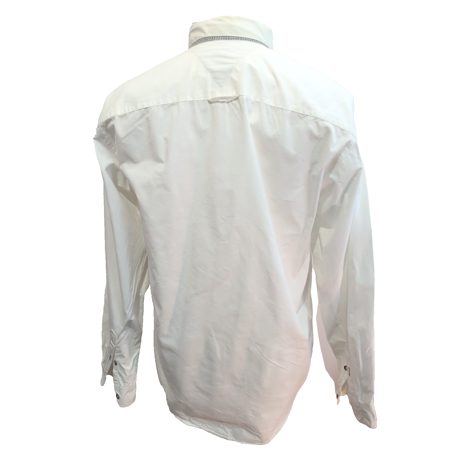Chemise Tommy Hilfiger Vintage Blanche Écusson Brodée Taille M