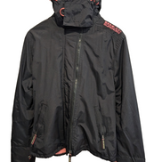 Blouson veste zippée à capuche Superdry femme Artic noire taille XL 14b
