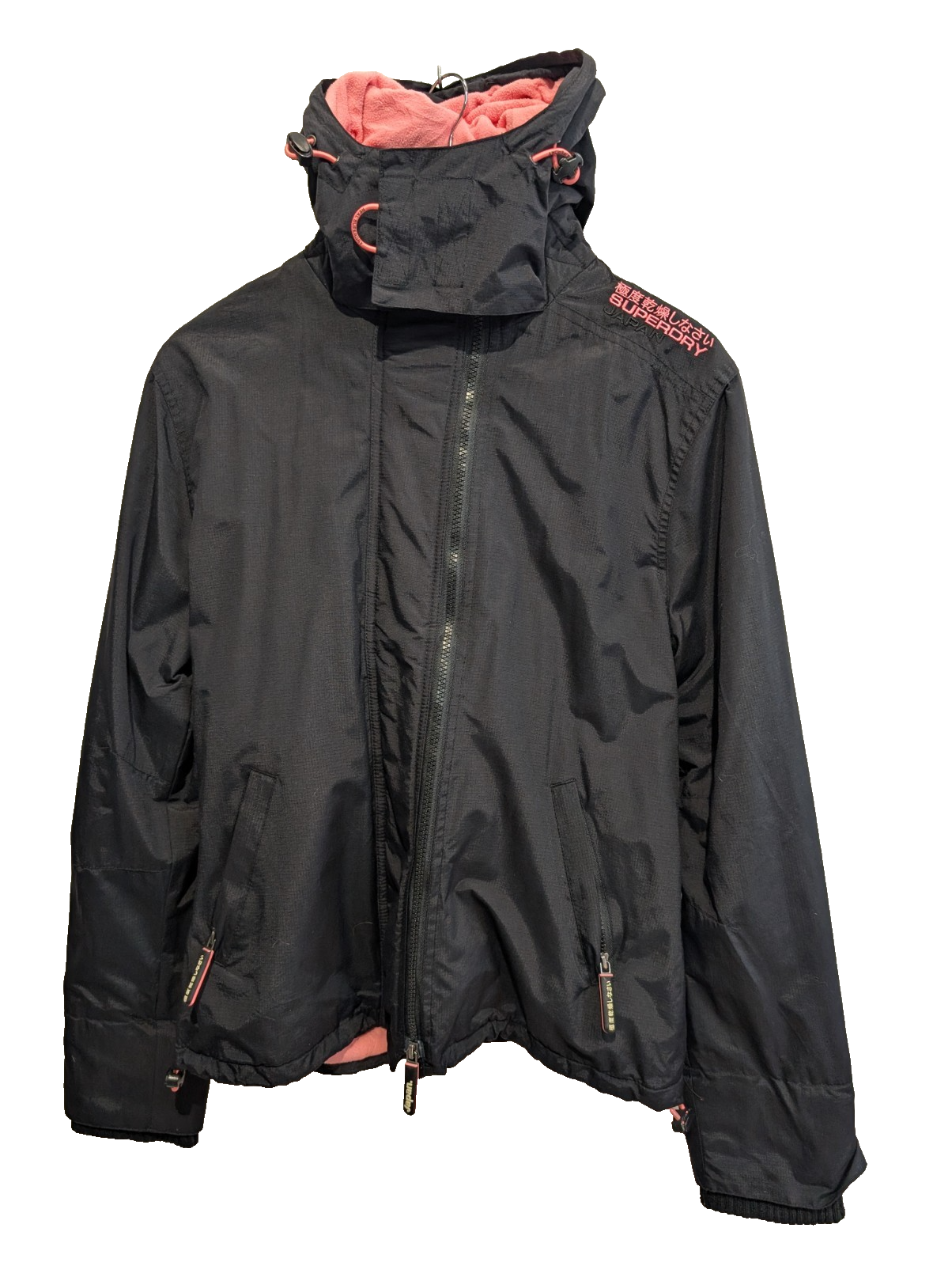 Blouson veste zippée à capuche Superdry femme Artic noire taille XL 14b