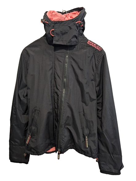 Blouson veste zippée à capuche Superdry femme Artic noire taille XL 14b