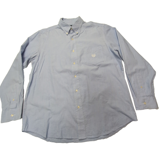 Chemise CHAPS bleue uni taille L #71e