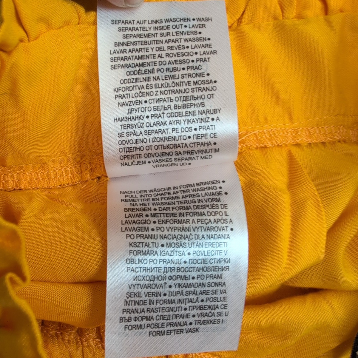 Short Femme S Fresh Made Jaune 100% Viscose Fluide Neuf avec Étiquette