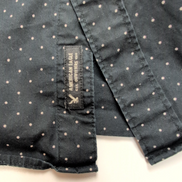 Chemise American Eagle L Noire Pois Blancs 100% Coton Poche Homme