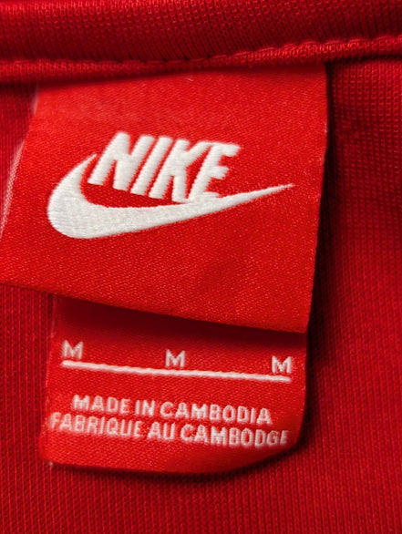Veste à capuche Nike Hoodie Rouge Taille M Homme Sportswear Zippée