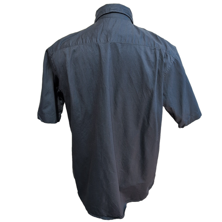 Chemise Wrangler Manche Courte Bleu Marine Broderies Diamant Taille M Deux Poche