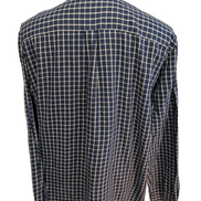 👕 CHEMISE CHAPS EASY CARE TWILL XL (TG) CARREAUX BLEU MARINE 60% COTON